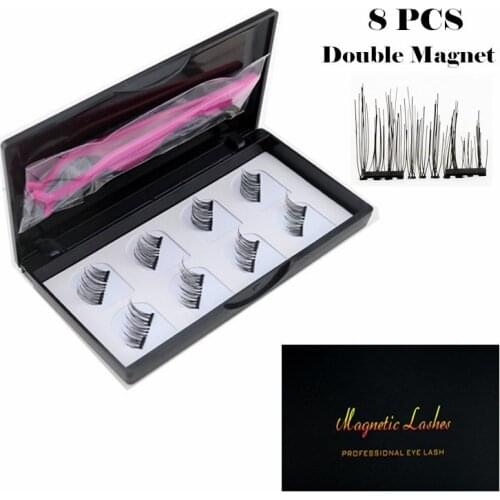 3D Magnetic Eyelashes with Magnets Magnetic Lashes Natural Long False Eyelashes Magnet Eyelash Extension Makeup Tools