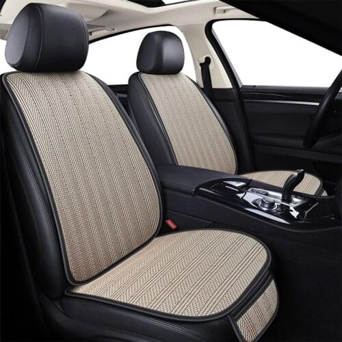 ZHOUSHENGLEE Ice Silk Non Slide Car Seat Cover for Renault All Models captur megane scenic kadjar fluence laguna koleos Espace