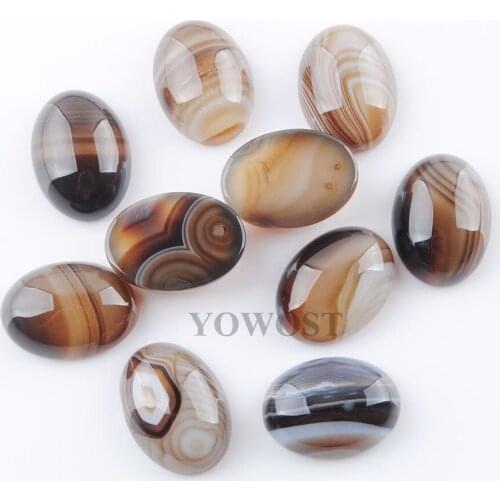 Natural Agates Gem Stone Oval Cabochon CAB No Hole Jewelry 13x18x6MM 20pcs/lot QU3235