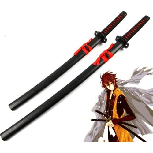 Hakuouki Okita Souji Prop Weapon Walking Sabre Katana Wooden 80CM /100CM Cosplay Prop Samurai Sword