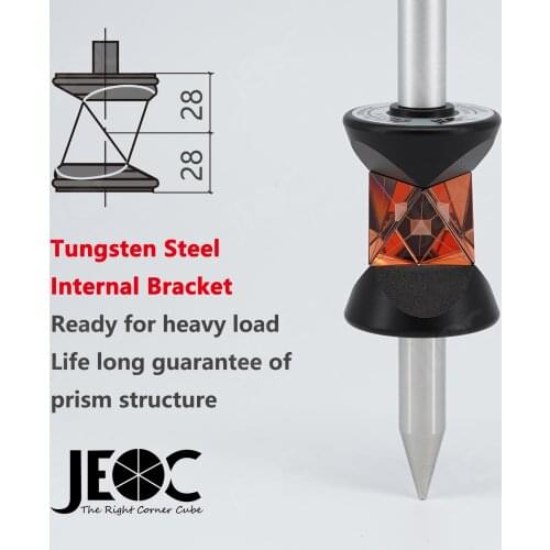 JEOC GRZ101S w/ Internal Bracket, Mini 360 Degree Prism for Leica Total station