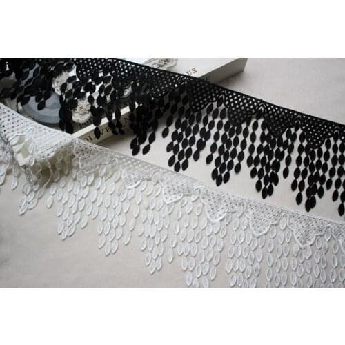 Tassel Lace TRIM Ultra Wide 16CM Knitting Wedding Embroidered Diy Handmade Patchwork Ribbon Sewing Supplies Craft