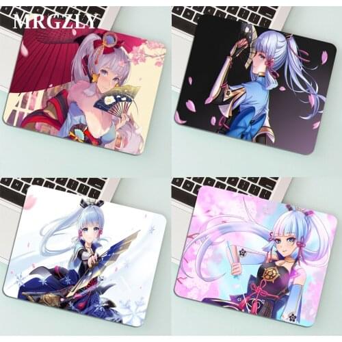 Genshin Impact Ayaka MousePads Computer Laptop Anime Mouse Mat Top Selling Wholesale Gaming Pad Mouse Gamer Keyboard Carpet