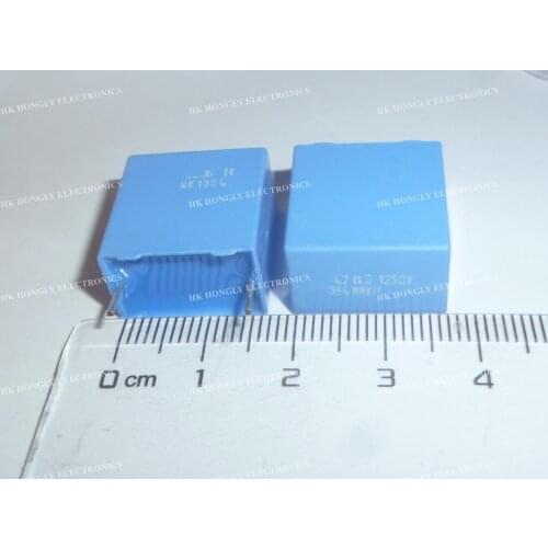 10PCS 47n J 1250V MMKP 384 0.047UF 47NF 473J P=15mm Film Capacitor