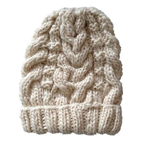 BomHCS Fashion Winter Warm Hat 100% Handmade Knit Beanie Cap Ski Hats