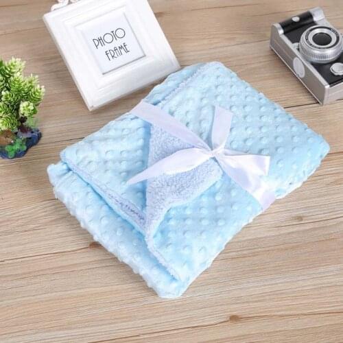 Soft Warm Fleece Baby Blankets Newborn Stroller Sleep Cover Cartoon Beanie Infant Bedding Quilt Swaddle Wrap Kids Bath Towel