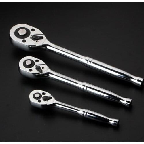 HEAVY DUTY QUICK RELEASE RATCHET HANDLE SET 1/4" 3/8" 1/2" DR CARBON STEEL Ratchet Handle