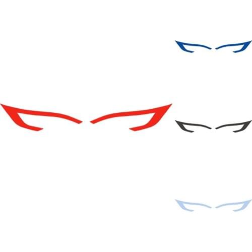 Headlight Sticker Light Eyebrow Fog Light Sticker Modified Exterior Decoration for Tesla Model S/X Accessories