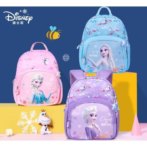 Authentic Disney Little Girl Frozen Cute Princess Aisha Lightweight Small Backpack 5 Years Old Baby Girl Backpack