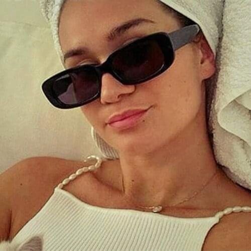 HKNA Oval Vintage Sunglasses Women Rectangle Glasses For Women/Men Eyewear For Female Fashion Vintage Colorful Gafas De Sol