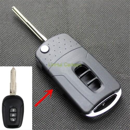 PINECONE Key Case for CHEVROLET CAPTIVA Car Key 3 Buttons Modified Blank Key Shell Cover 1 PC