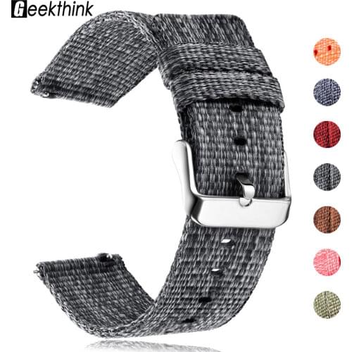 Nylon Watch Band For Samsung Galaxy 46mm 42mm active 2 Watch Gear S3 sport S2 Frontier Classic Samsung Wrist 20mm Sport Woven