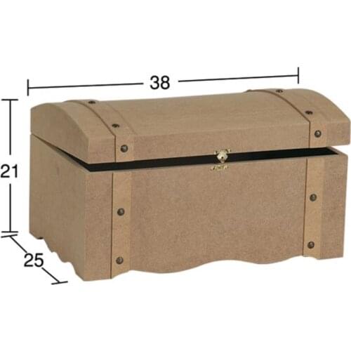 SA408 Big Kabaralı Crate, Unpainted Raw Wood Mdf Box