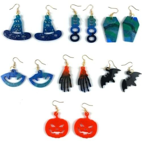 Halloween Spider Web Earrings Silicone Mold is Suitable for Resin Epoxy Resin Diy Craft Pendant Earrings Jewelry Making