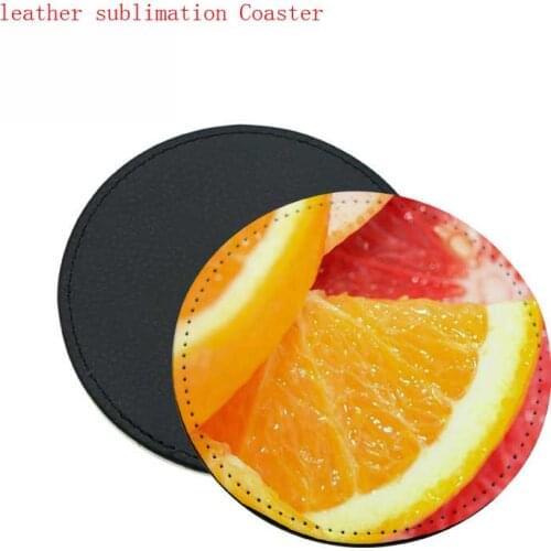 Sublimation leather consumables square round shape hot transfer printing custom materials about 10*10cm 12pcs/lot new style