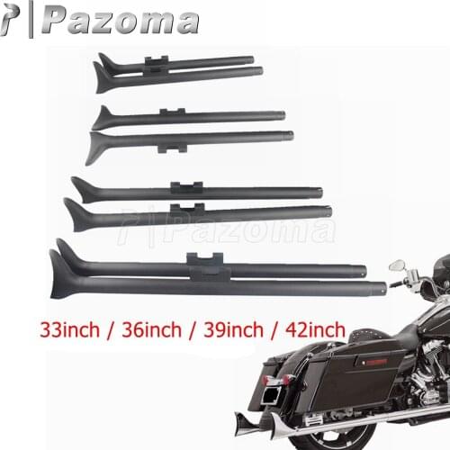 33" 36" 39" 42" Motorcycle Extension Exhaust Pipe for Harley Touring Road King Road Glide 1995-16 Fishtail Exhaust Muffler Tube