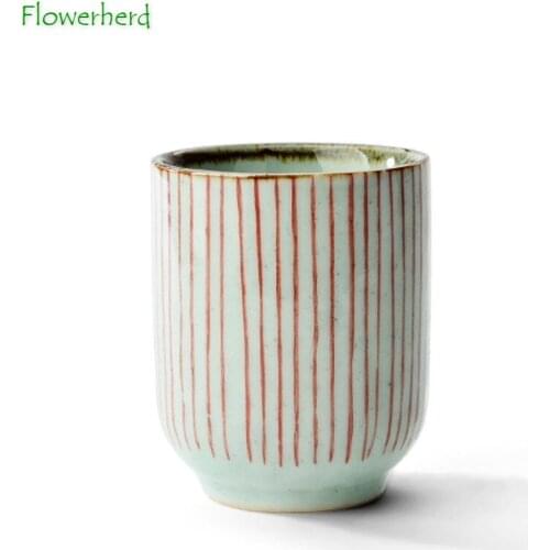 Japanese Style Ceramic Porcelain Tea Cup Teaware Kung Fu Tea Set Cup Straight Cup Water Cups Hand-painted Creative