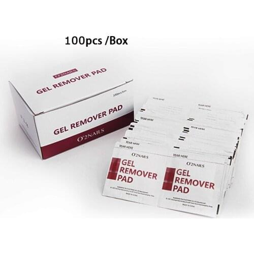 100pcs gel remover pad, 100pcs nail cleanser pad