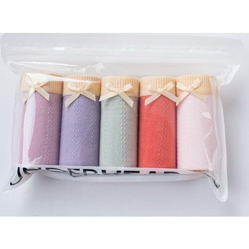 5pcs Highwaist Women Panties L-XXL Sexy Women Underwear Cotton Briefs