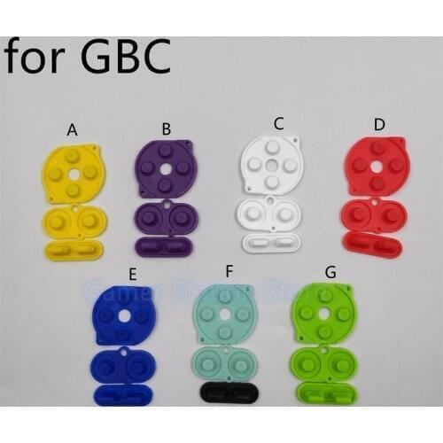56sets Conductive rubber button A-B d-pad for Game Boy Color for GBC shell housing silicon start select keypad replacement