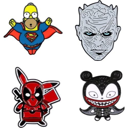 Anime Brooches Pins Enamel Badges For Women Gothic Style Anime Pins Enamel Womens Brooch Badges For Backpack Decorative Badges