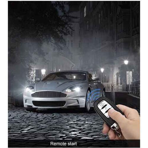 Car alarm system with remote start and keyless entrycar security central locking system universal with alarm start stop button