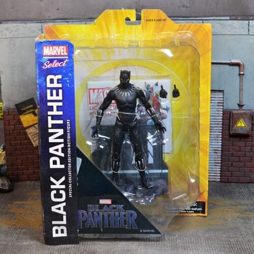 Bandai Marvel DST MS Avenger Panther 7-inch Action Figure Model Joint Movable Toy