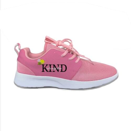 Bee Kind Aesthetic Cartoon Hot Cute Kawaii Sport Running Shoes Casual Breathable Lightweight 3D Print Female Women Sneakers