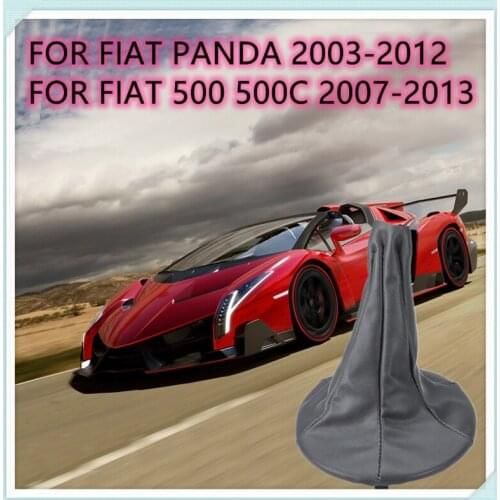 Car Gear Shift Collar Gaiter Boot Cover For FIAT PANDA 2003-2012 500 500C 2007-2013