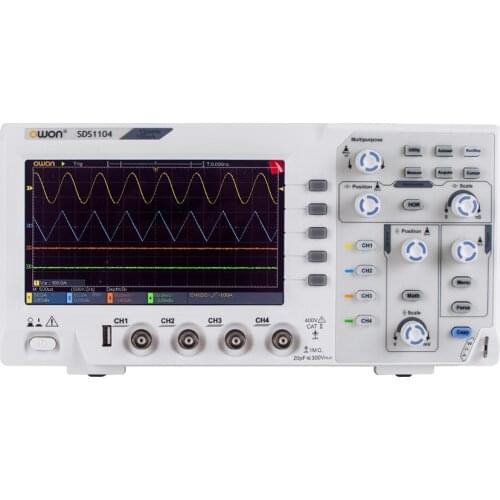 OWON SDS1104 4CH Digital Storage Oscilloscope 7"inch 100MHz 4Channels 1GSa/s SCPI USB Osciloscopio Handheld Oscilloscopes