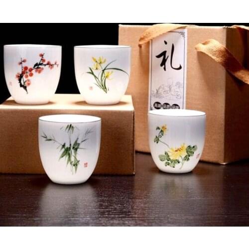 Home master pure hand-painted ceramic large individual single cup tea creative home cups
