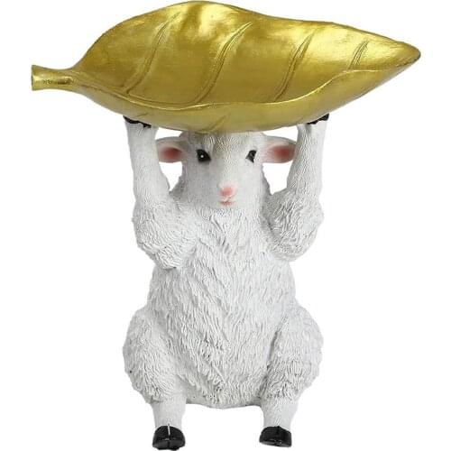 Sheep Bird Feeder cartoon animal Sculpture Multifunctional Outdoor Garden Decoration Beautiful Home Decor