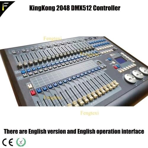 KingKong 2048 Command Controller Stage Moving Light Show Setting Terminal Board Console with English Version include Flight Case