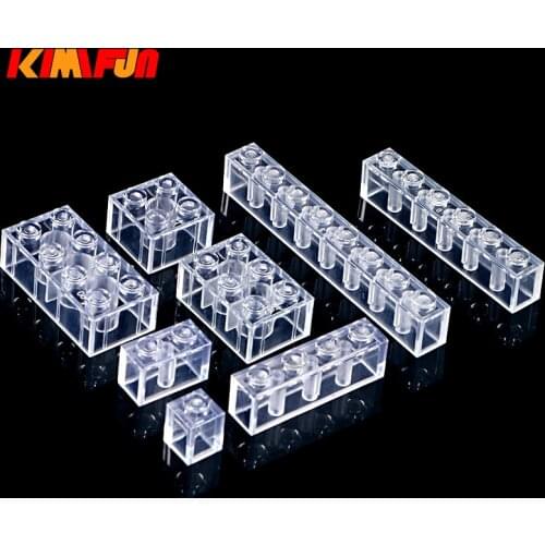 100g/Pack 2X4 2X3 DIY Building Bricks Transparent Brick Model Parts Building Blocks Toy City Children Toys Gift Compatible