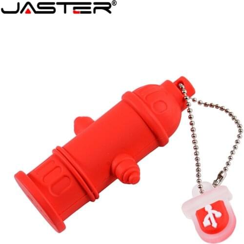 JASTER USB flash drive cartoon fire hydrant pen drive 4GB 8GB 16GB 32GB 64GB cute memory stick creative gift pendrive usb stick