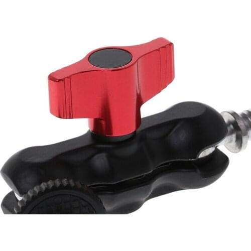 Arm Mount Adapter Multi-function Double Ballhead With Shoe Mount and 1/4 Inch Y3NC