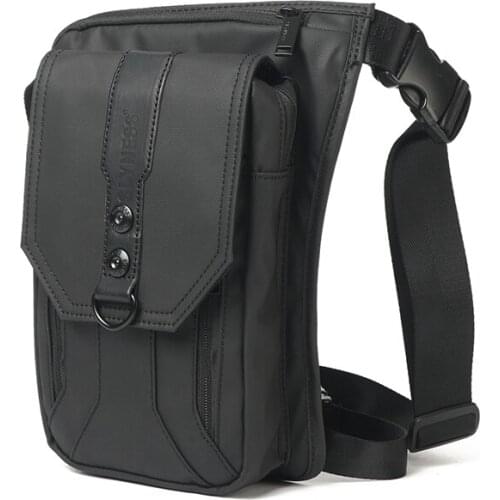 Motorcycle Rider Nylon Drop Leg Hip Bag Waist Pack For Men Travel Messenger Cross Body Male Fanny Pack Belt Thigh Bags