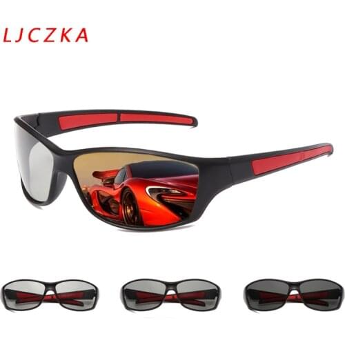 New Photochromic Sunglasses For Men Square Polarized Driving Chameleon Glasses Male Change Color Sun Glasses Drivers Eyewear