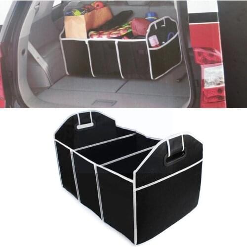 Hot Car Trunk Organizer Foldable Multifunctional Non-woven Fabrics Trunk Cargo Box Storage Automobiles Box Sundries Cleanin W2N2