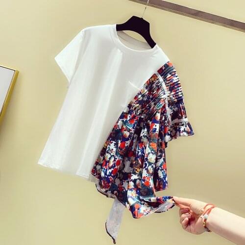 Женские свободные футболки QEWSDRFG China At AliExpress