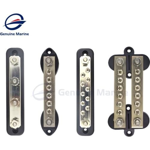 Distribution Box Block Bus Bar Electrical Terminal Junction Box 12 Volt 4/6/10/12-point Universal For Car Boat Marine