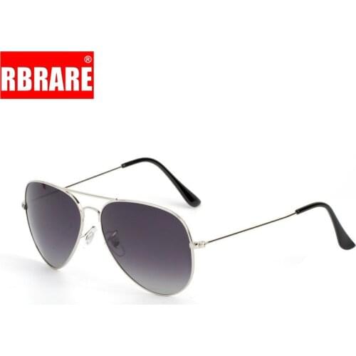 RBRARE 2021 New Flight Polarized Sunglasses Men and Women Metal Double Beam Lens Classic Sunglasses