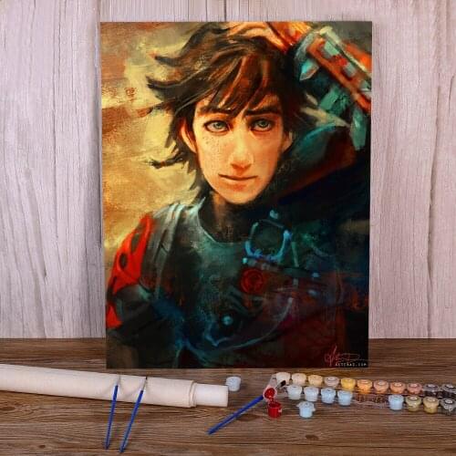 Doodles Paint By Numbers Set Acrylic Paints 40*50 Picture By Numbers Photo Handmade Children Wall Art Wholesale Drawing