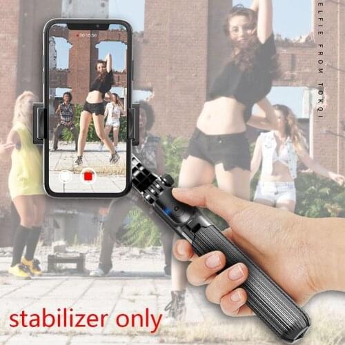 L08 Wireless Bluetooth Selfie Stick Handheld Gimbal Stabilizer For Smartphone Live Stream Adjustable Video Record Selfie Stand