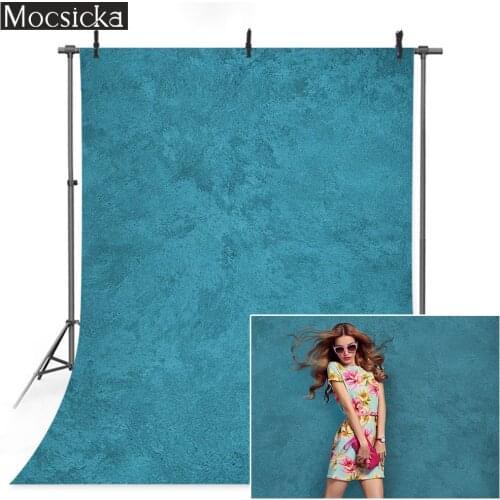 Blue Abstract Portrait Photography Backdrop Old Master Adult Birthday Art Background Studio Professional Photography Props