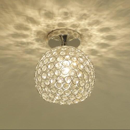Modern Crystal Ball Ceiling Light Nordic Vintage Ceiling lamp Decor for Living Room Kitchen Bar Loft E27 Home Lights Fixture LED