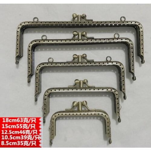 Women DIY double layer coin bag making metal clasp knurling purse frame kiss buckle 10pcs/lot