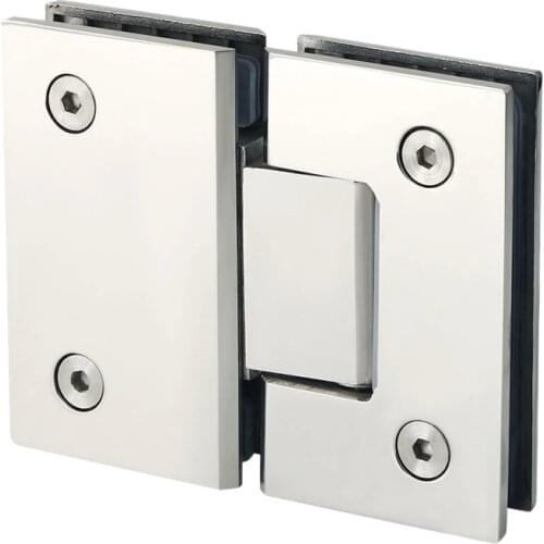 Heavy Duty 180 Degree Glass Door Cabinet Showcase Cabinet Clip Glass Shower Door Hinge Replacement Parts Stainless Steel Polishe