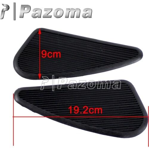 Vintage Class Style Motorcycle Rubber Gas Fuel Tank Traction Knee Pads Side Panels Decal Sticker for Harley Honda Suzuki Yamaha