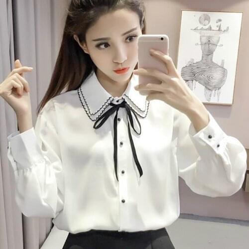 Блузки с галстуком VOOCIEC China At AliExpress